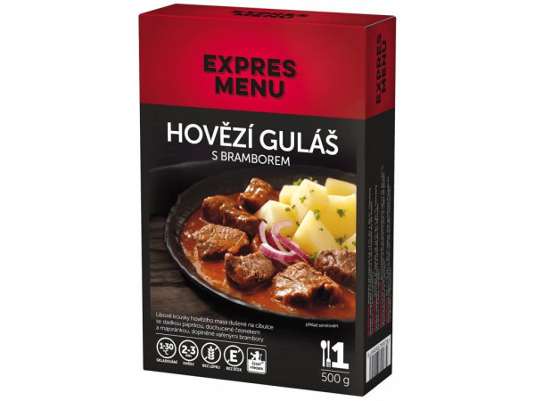 Expres Menu Hovězí guláš s bramborem - 1 porce - 500g