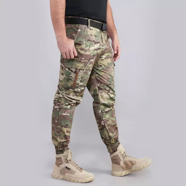 Kalhoty maskáčové elastické, multicam, XL, Smilodon