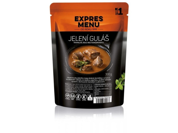 Expres Menu Jelení guláš - 1 porce - 300g