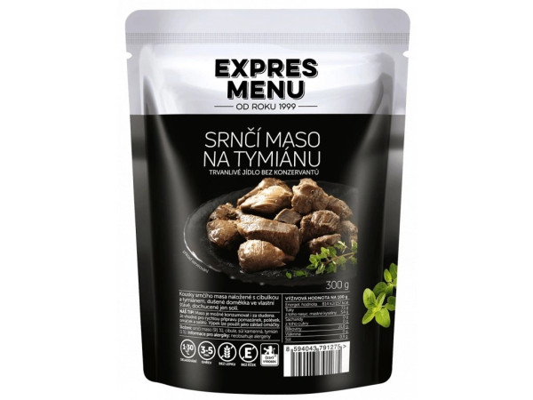 Expres Menu Srnčí maso na tymiánu - 1 porce - 300g