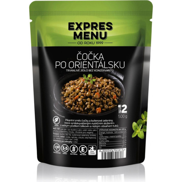 Expres Menu Čočka po orientálsku - 2 porce - 500g