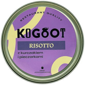 Konzerva Kogoot - Rizoto s kuřecím masem a houbami - 500 g