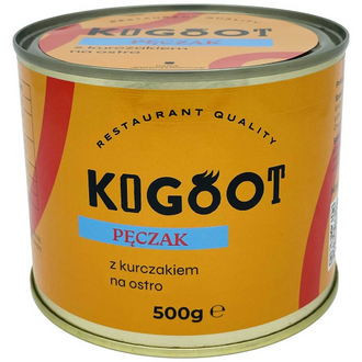 Konzerva Kogoot - Ječmen s pikantním kuřecím masem 500g