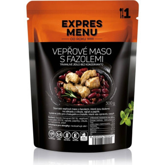 Expres Menu Vepřové maso s fazolemi - 1 porce - 300g