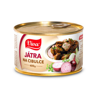 Játra na cibulce -1 porce - Viva - 400g