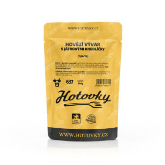 Hotovky Hovězí vývar s játr. knedlíčky - 1 porce - 340 g